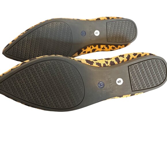 Rothy's the Point RETIRED Cheetah print sz 8 Like New- missing 1 footbed liner - Picture 7 of 7
